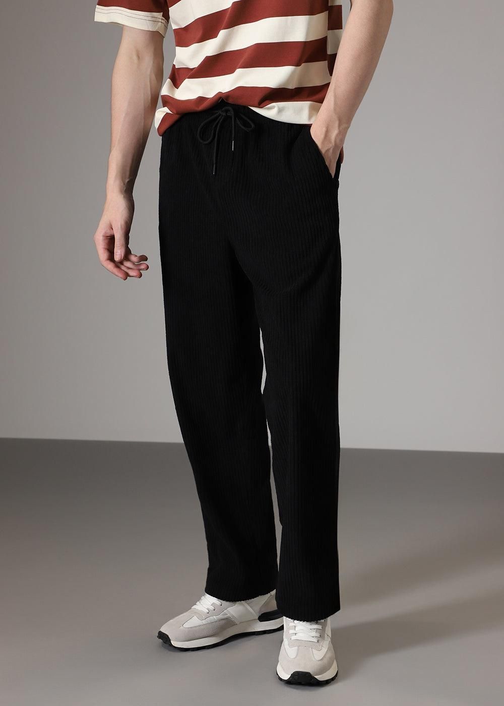 Combo of 2 Cuadray Fabric Stylish Pants | Perfect Blend of Comfort & Style - Black & Grey (Buy 1 Get 1 Freeš„š„)