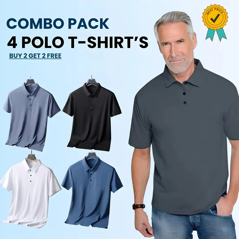 Mens Polo T-Shirt Pack Of 4 (Buy 1 GET 3 FREE🔥🔥) 1
